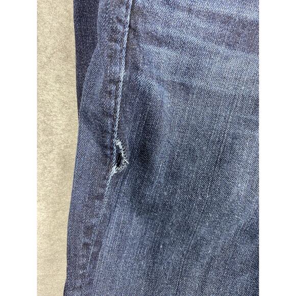 Mother Jeans Womens 27 Blue Wash The Looker Skinny Whiskering - Picture 6 of 16